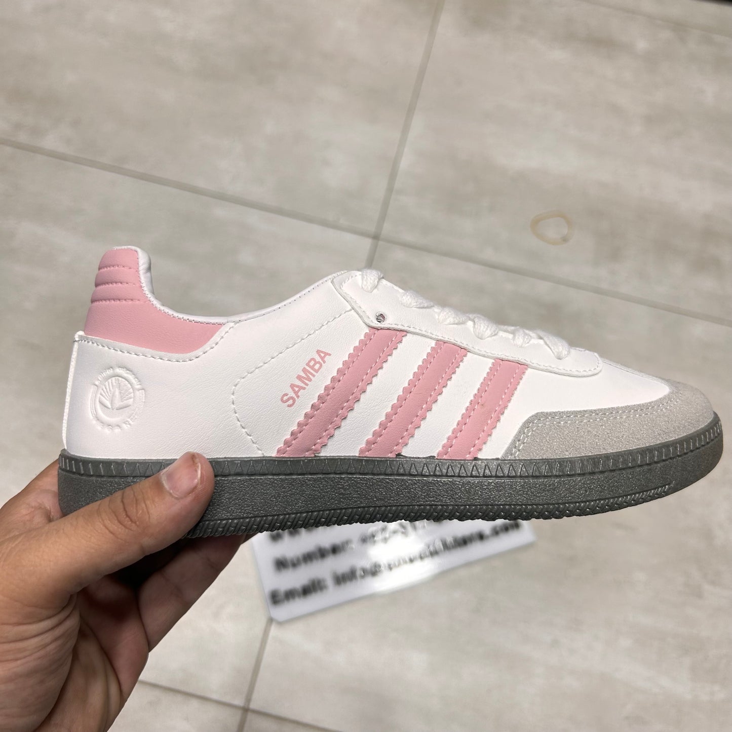 Adid - Samba - Pink with White