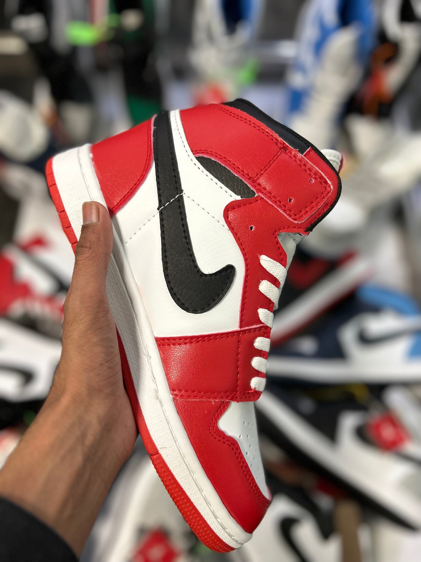 AR JDN 1 -  High - Red White With Black (Premium)