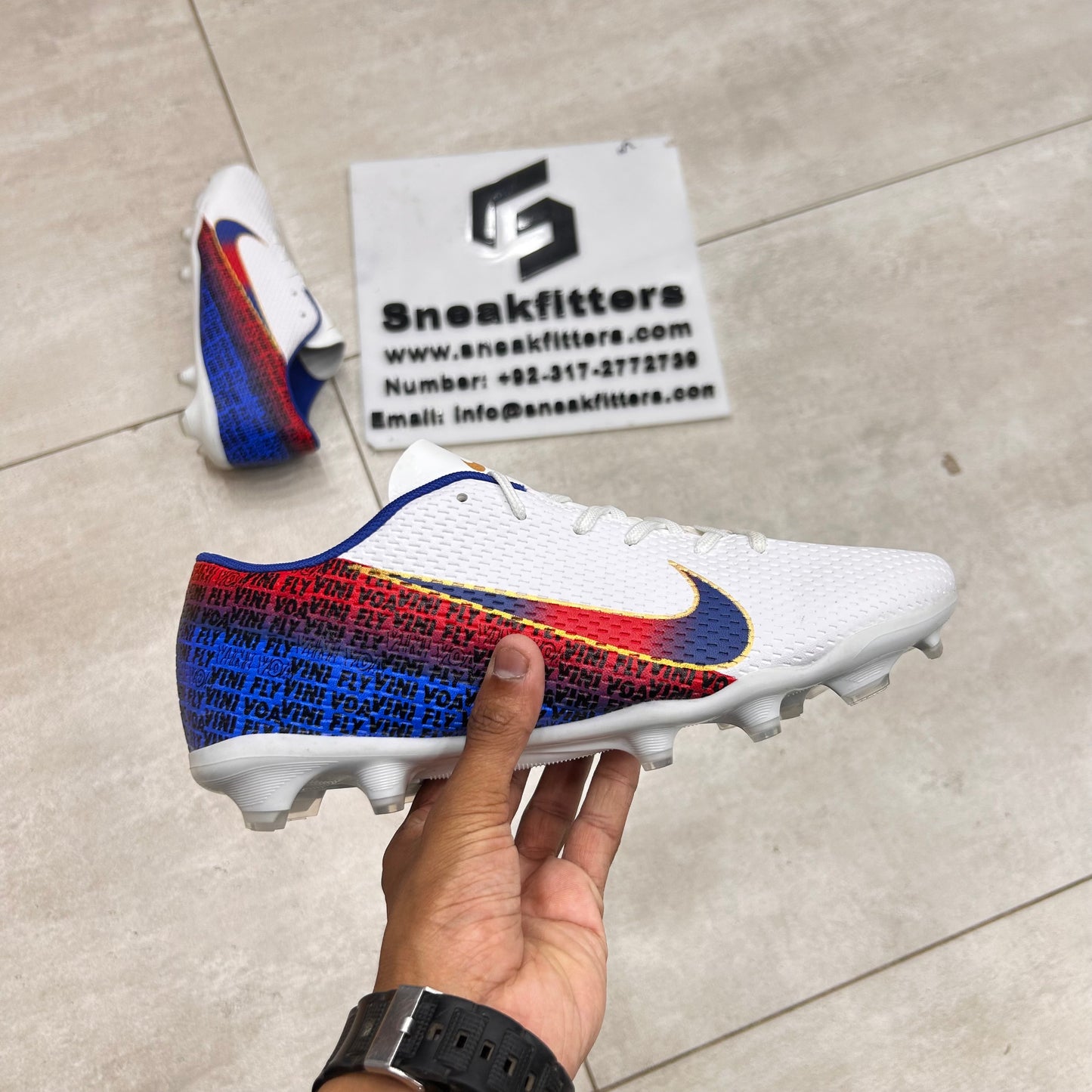 Football - NK Voavini Fly - Toe - White with Blue
