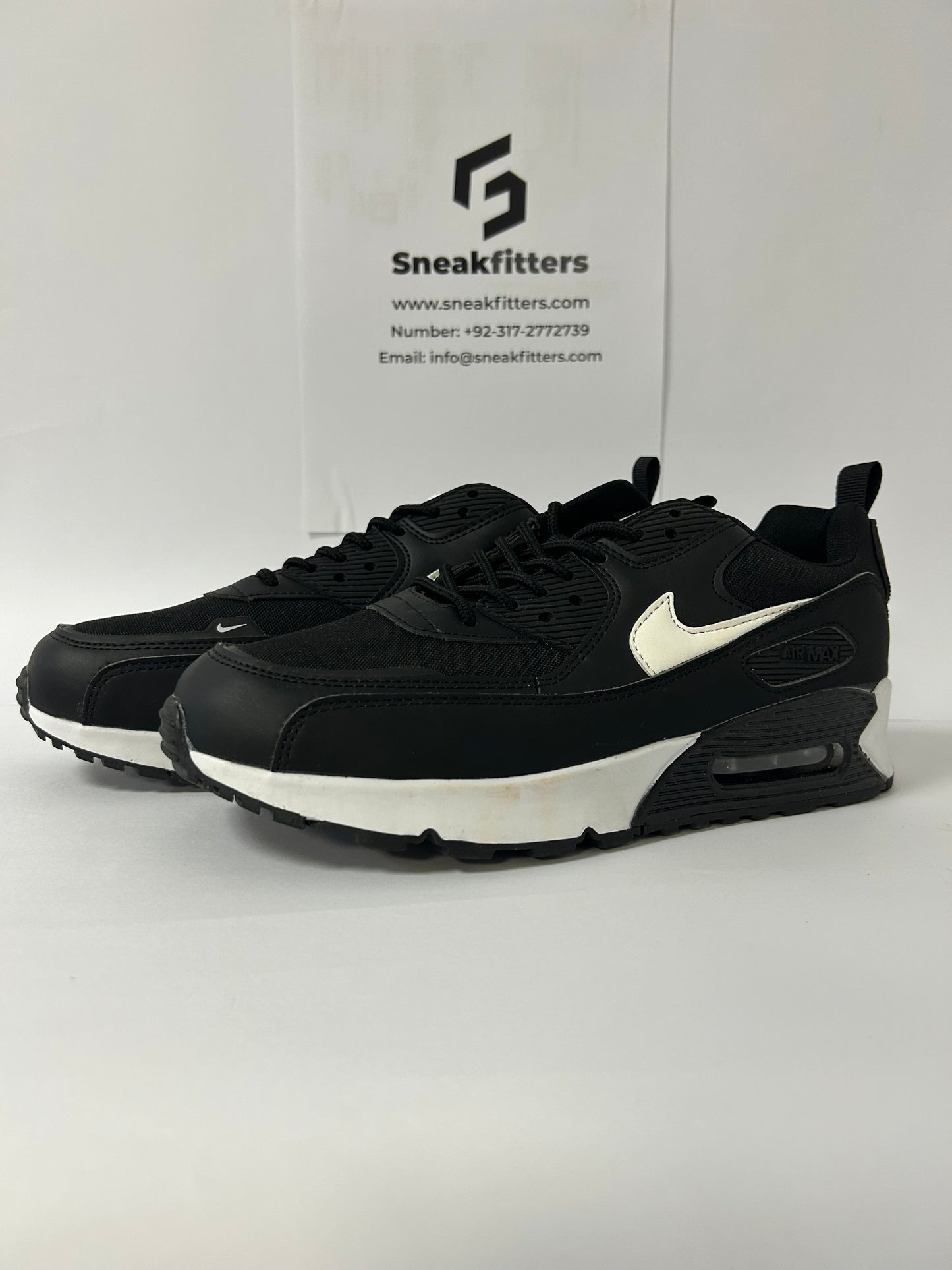 NKE Air Max 90 - Premium - Black White