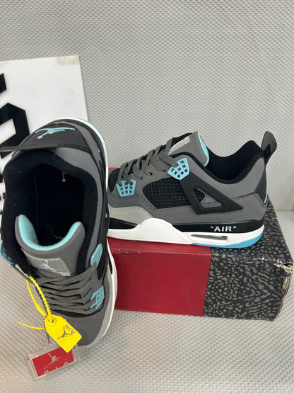 AR JDN 4 - Retro -  (WS) - Gray with Blue