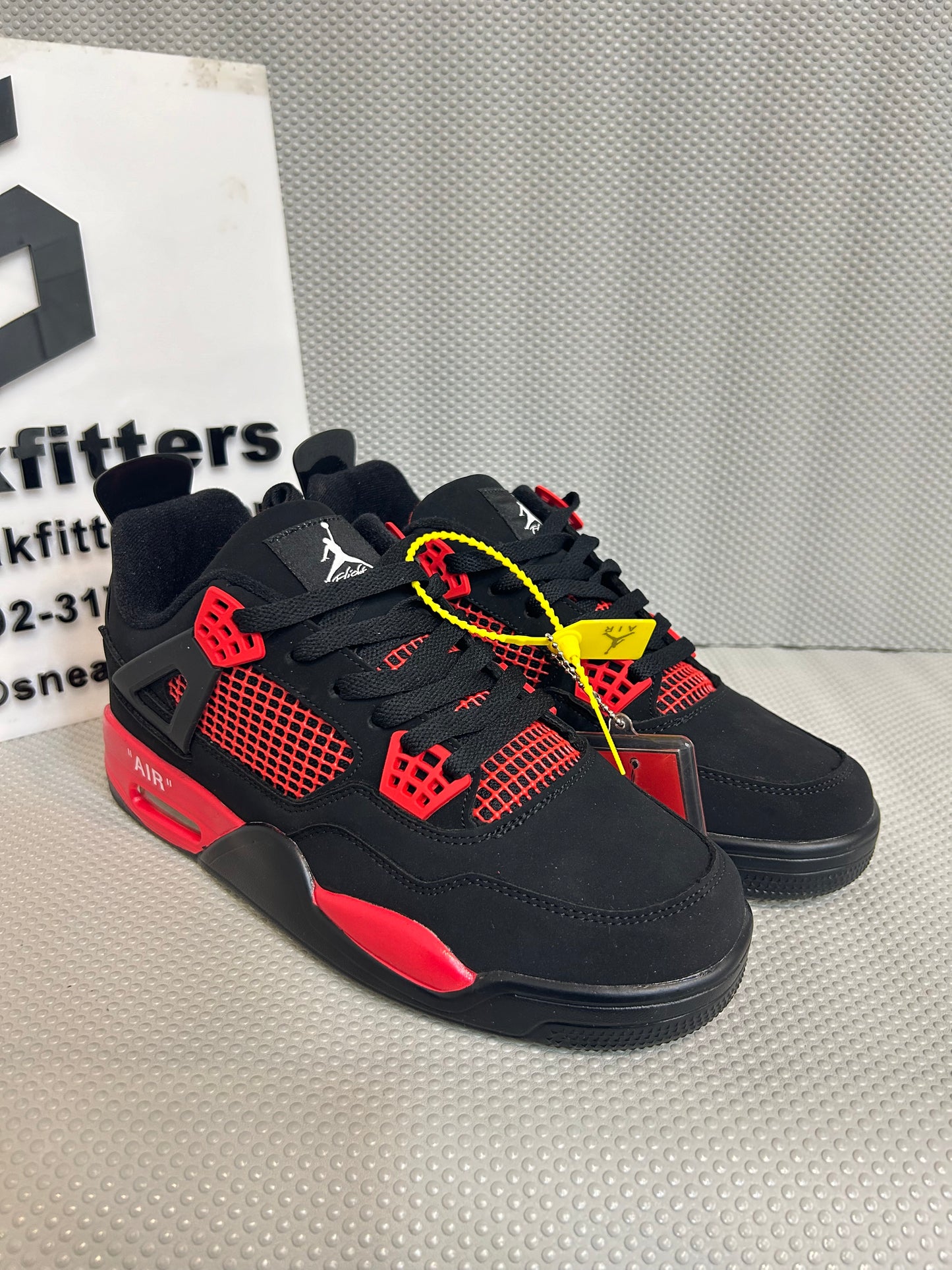 AR JDN 4 - Retro -  (WS) - Red with Black