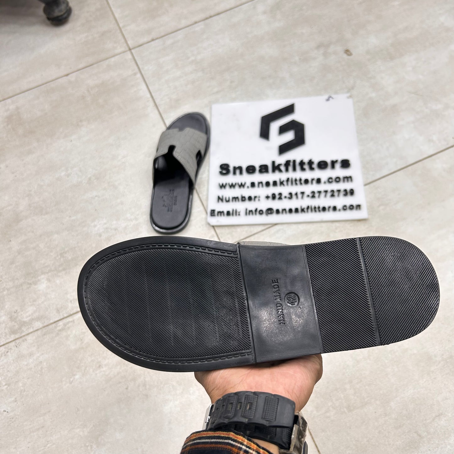 H Izmir Sandals (Slides)  - Gray