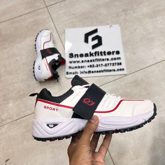 QJ  - Sport Gripper - White with red
