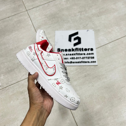 NK - Fashion LV - White with  Red