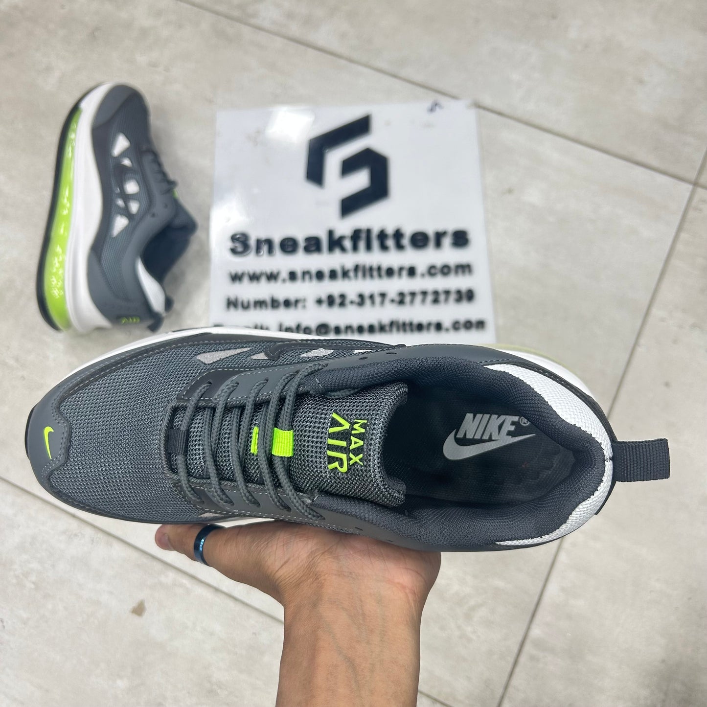 NKE Air Max - AP - Gray Green