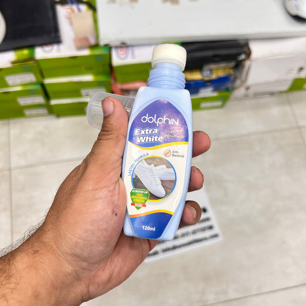 Dolphin Shoe Polish White - Small