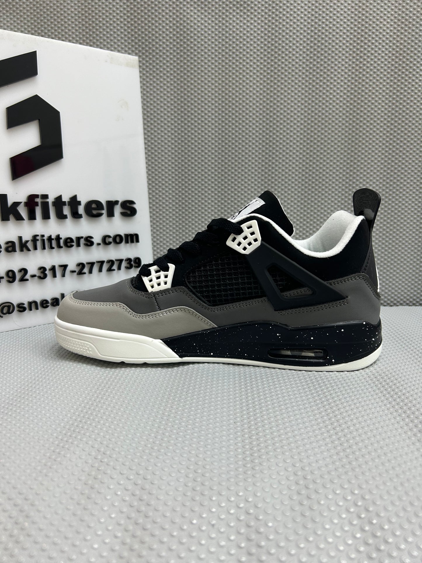 AR JDN 4 - Retro -  (WS) - Black with Gray