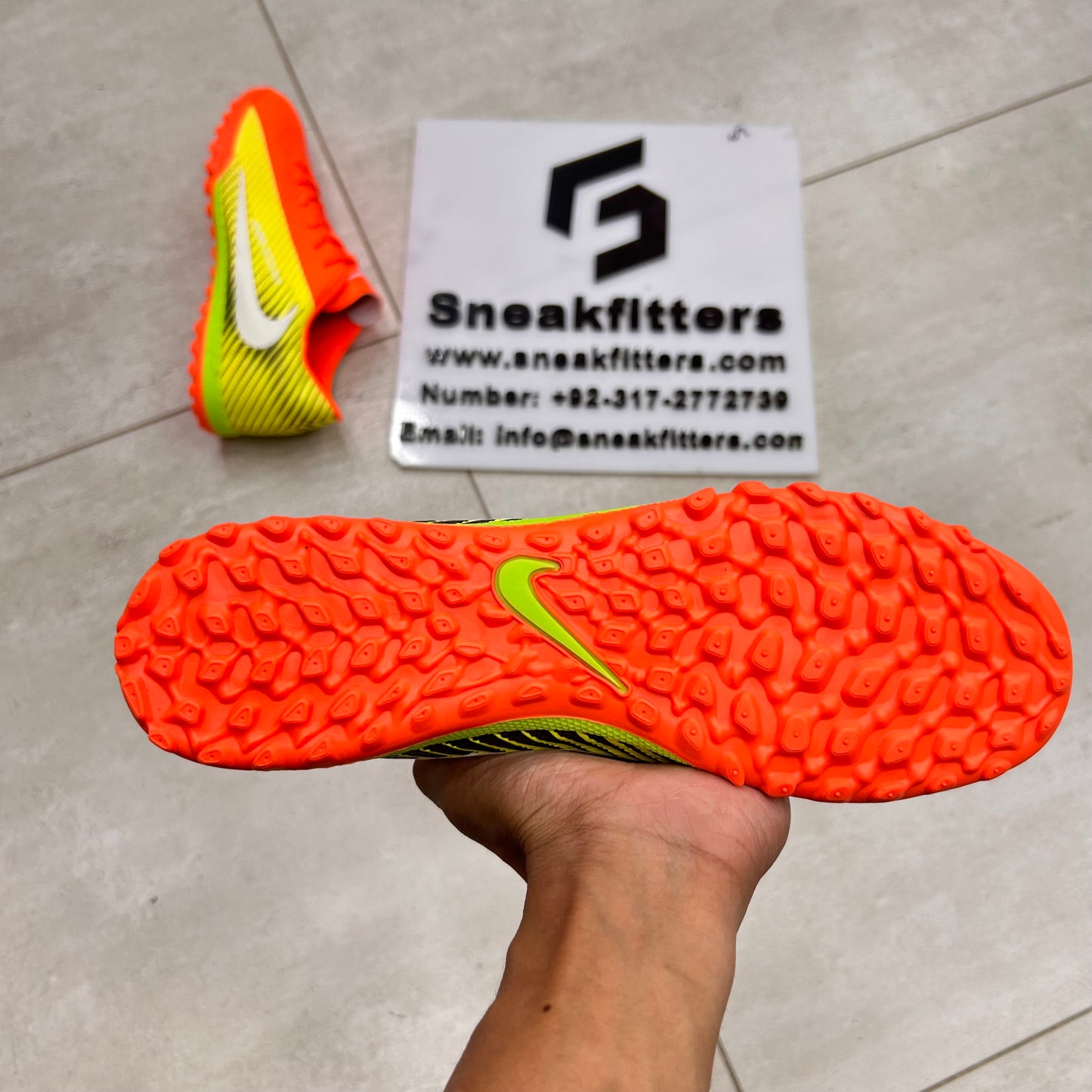 Football - NK Air Zoom - Gripper -   Orange Yello