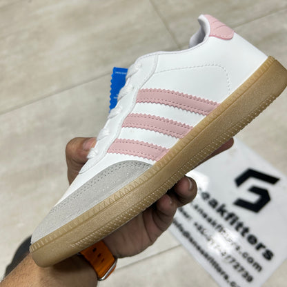 Adid - Samba - White with Pink