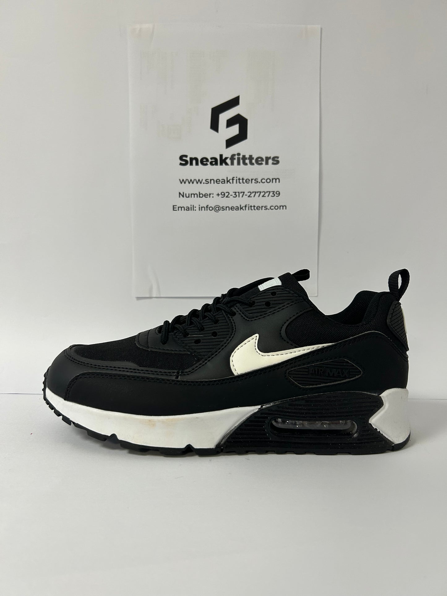 NKE Air Max 90 - Premium - Black White