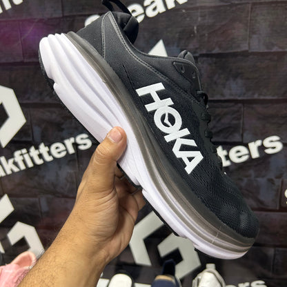 Hoka - Bondi 8 - Black White