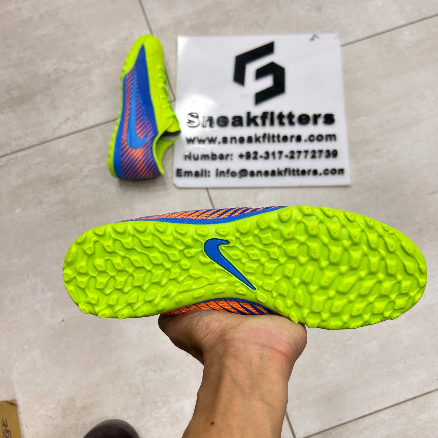 Football - NK Air Zoom - Gripper - Green Blue
