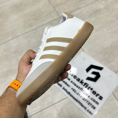 Adid - Samba - White with Brown