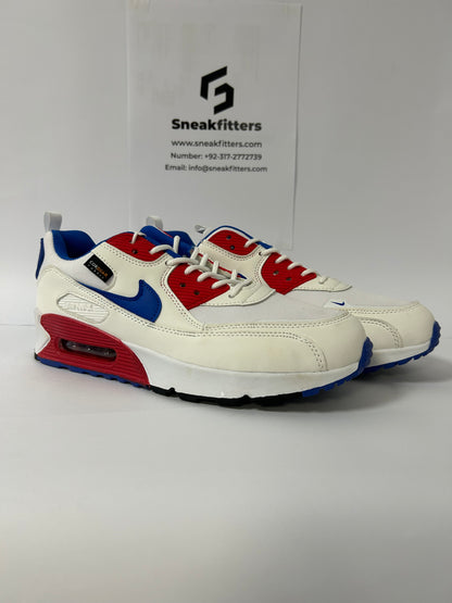 NKE Air Max 90 - Premium - Red Blue