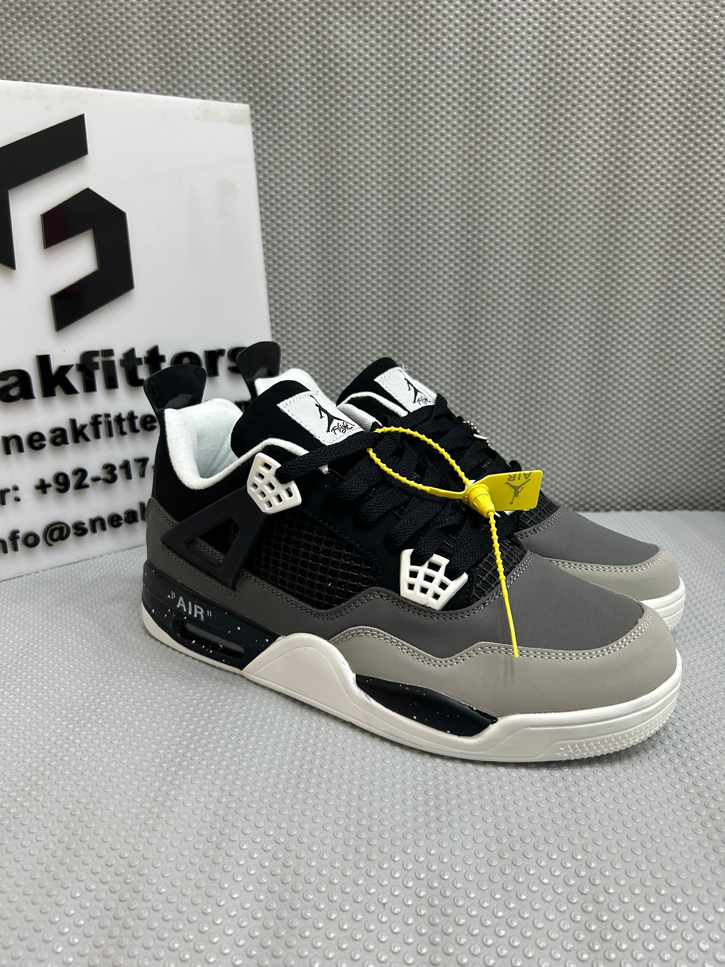 AR JDN 4 - Retro -  (WS) - Black with Gray