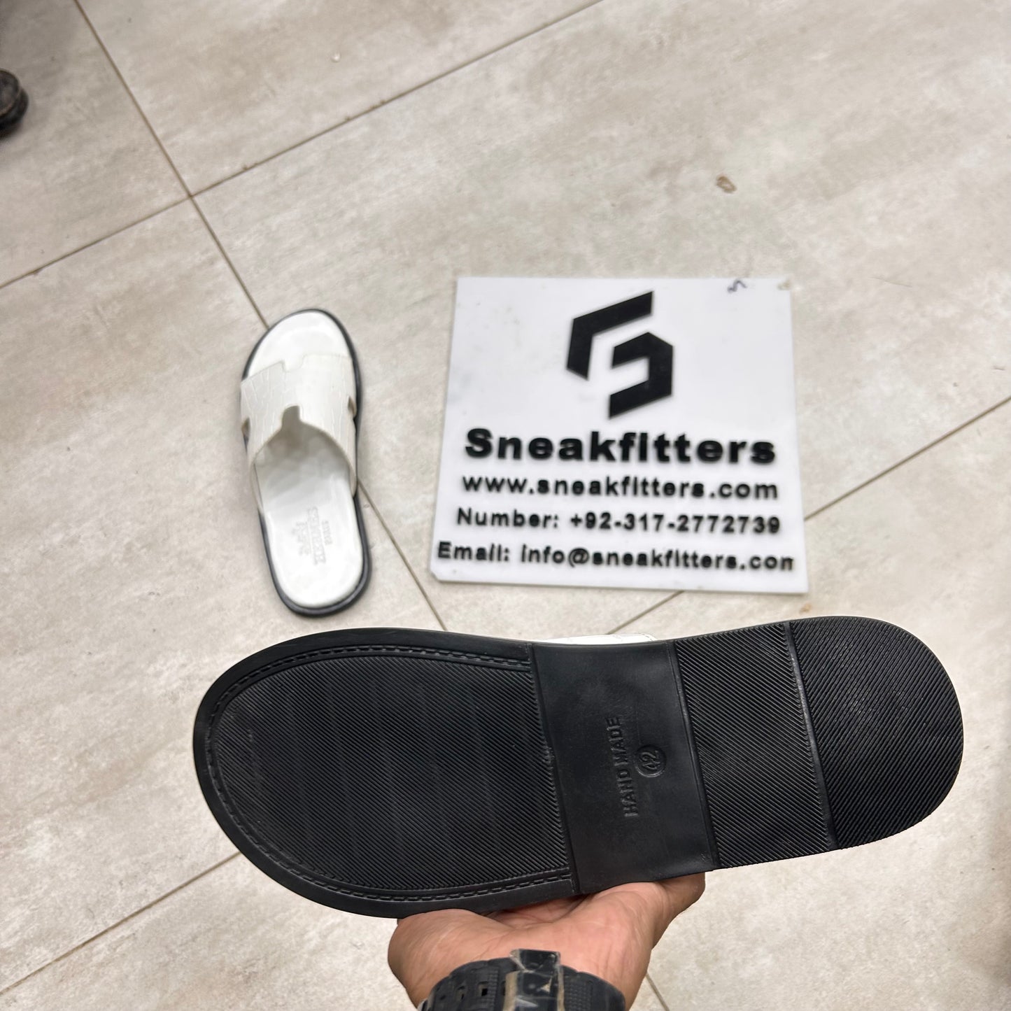H Izmir Sandals (Slides)  - White