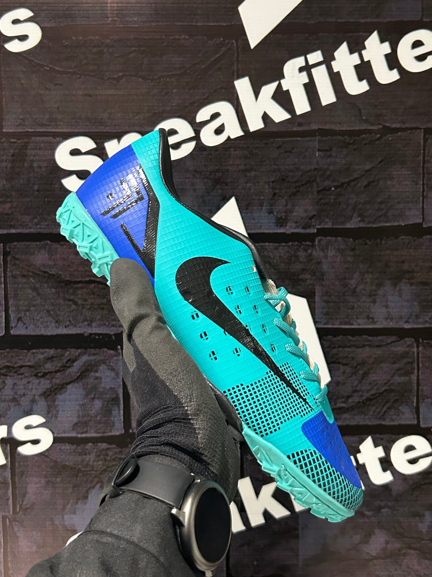 NKE - Football Boots - Green with Blue