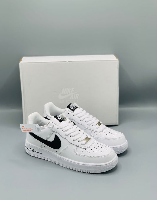 AF 1 White Black Pebbled Leather (DOT PERFECT PREMIUM BATCH)