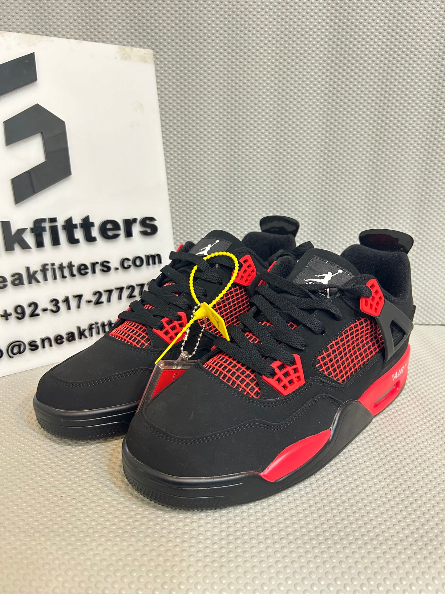 AR JDN 4 - Retro -  (WS) - Red with Black