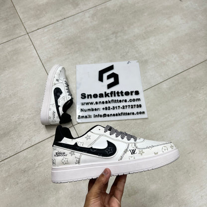 NK - Fashion LV - White with Black