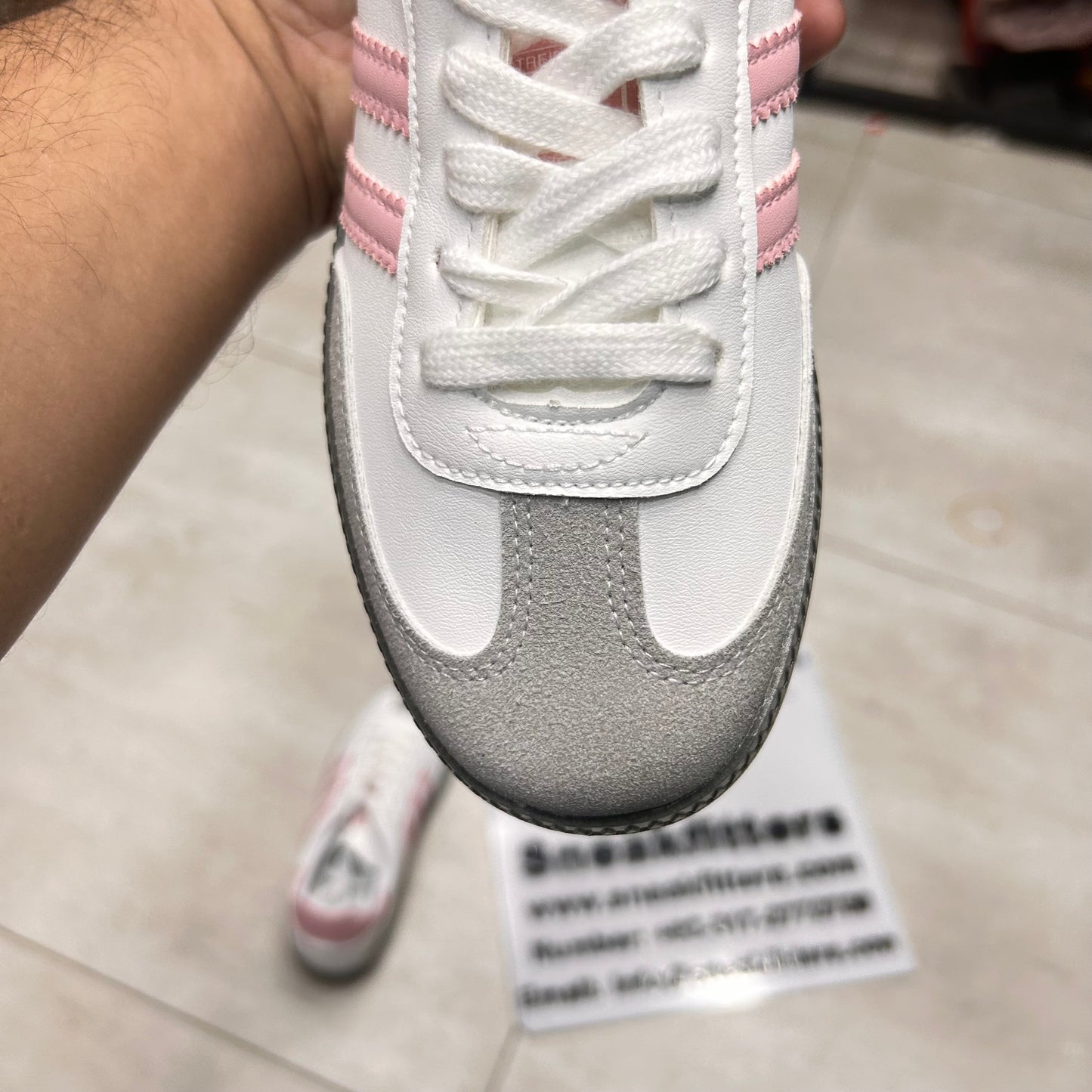 Adid - Samba - Pink with White