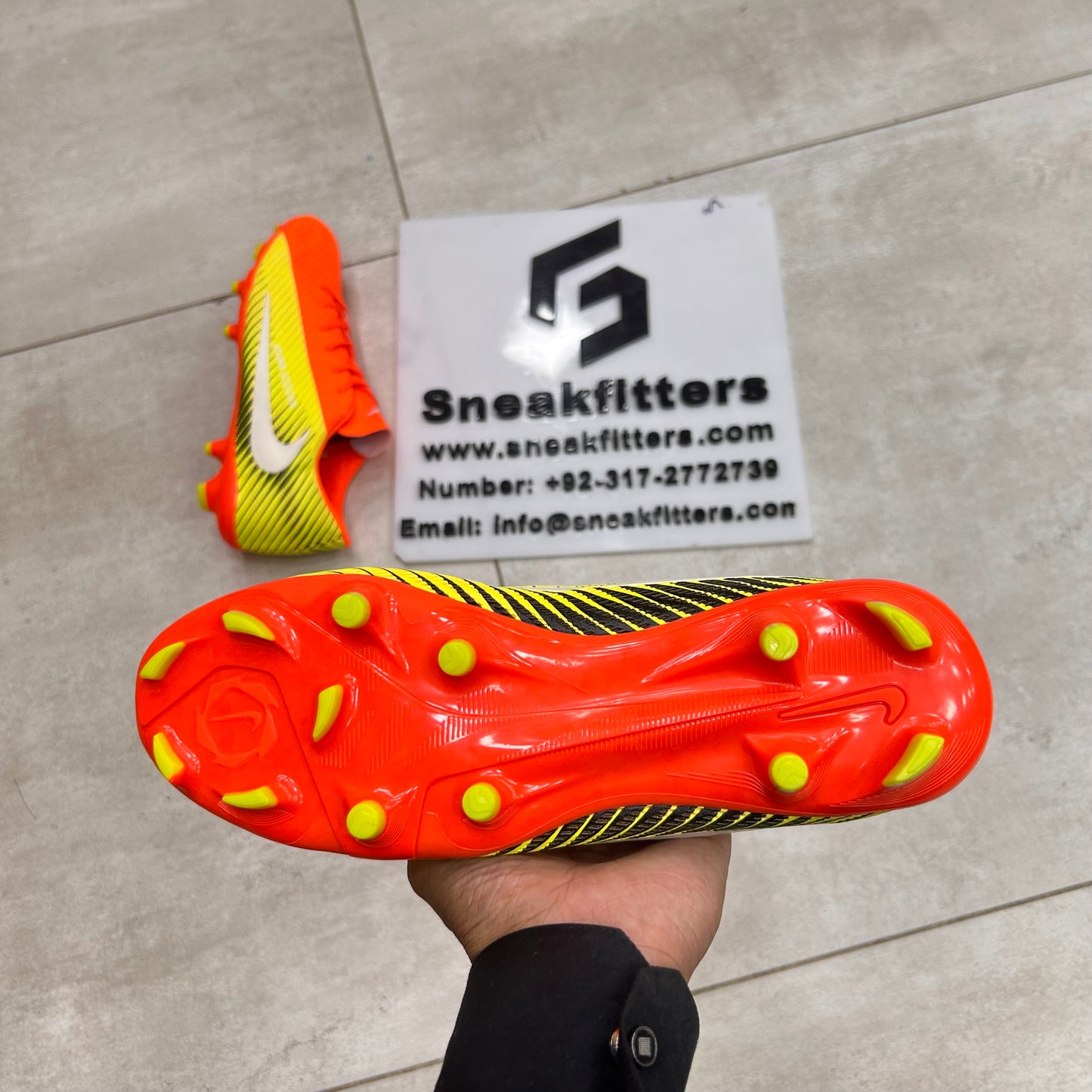 Football - NK Air Zoom - Toe -   Orange Yello