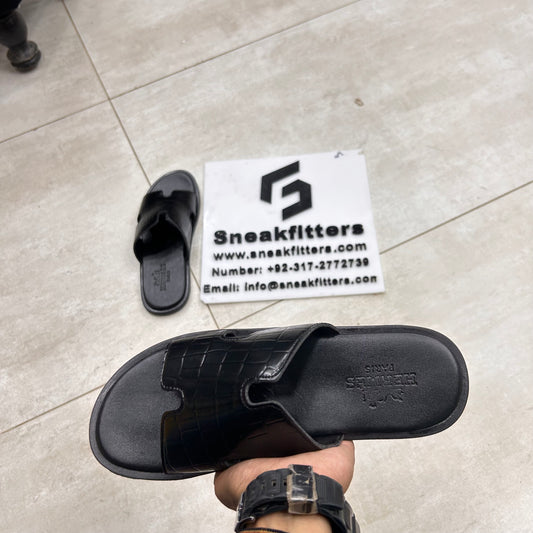 H Izmir Sandals (Slides)  - Black