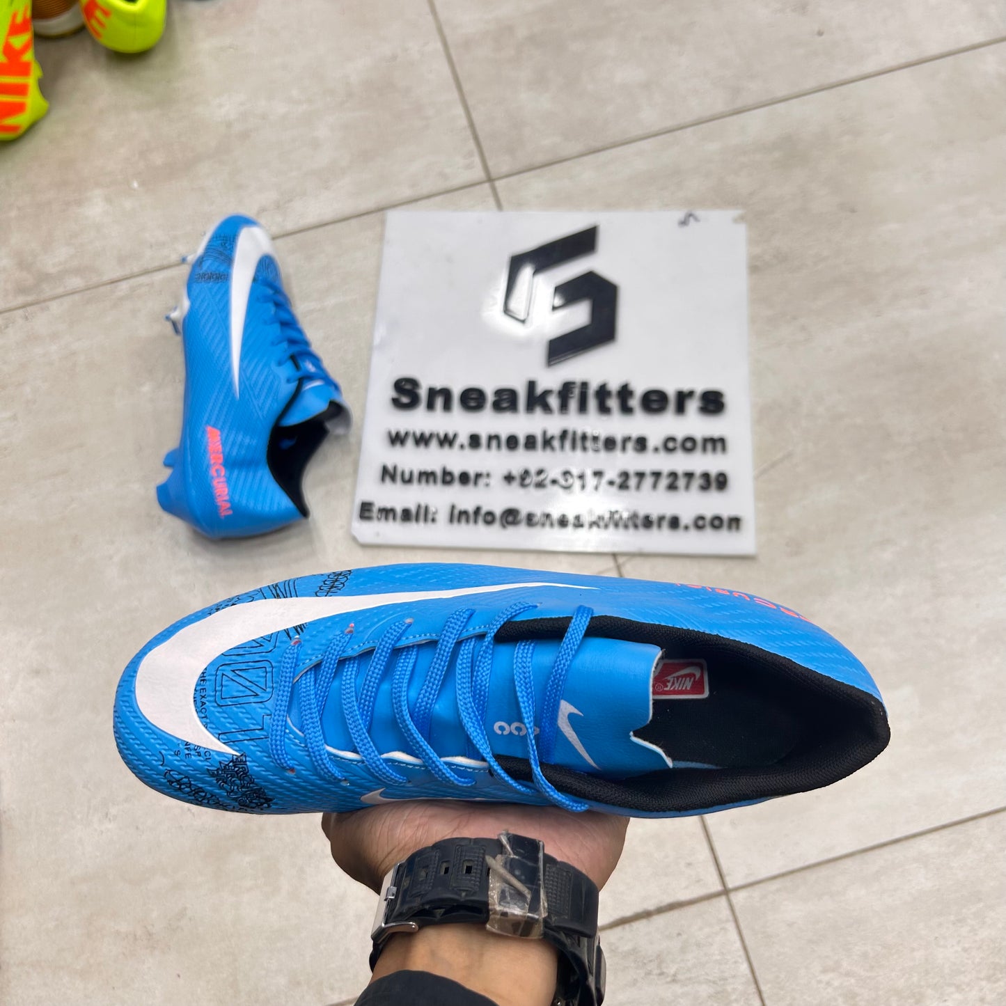 Football - NK Mercurial - Toe - Blue with White