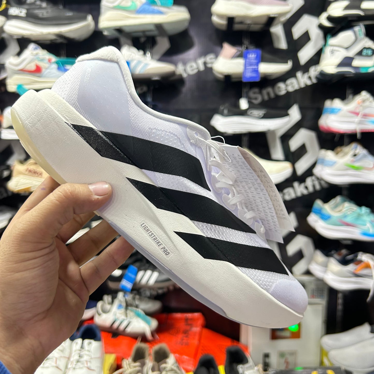 Adid -  Adizero Evo SL Cloud White with  Core Black