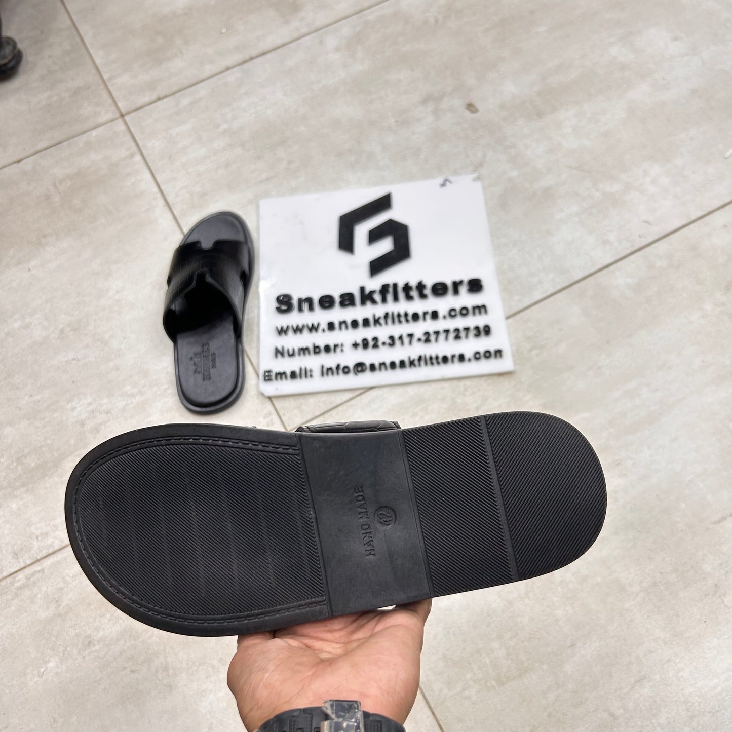 H Izmir Sandals (Slides)  - Black