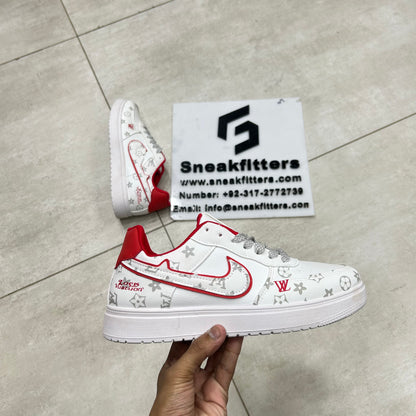 NK - Fashion LV - White with  Red