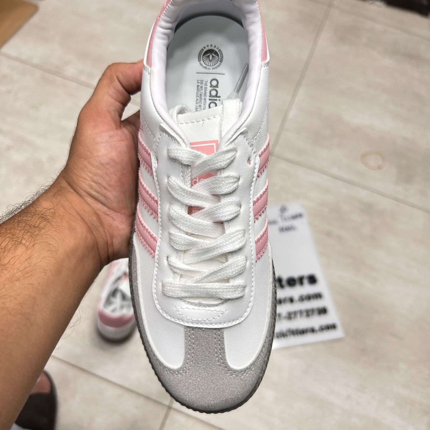 Adid - Samba - Pink with White