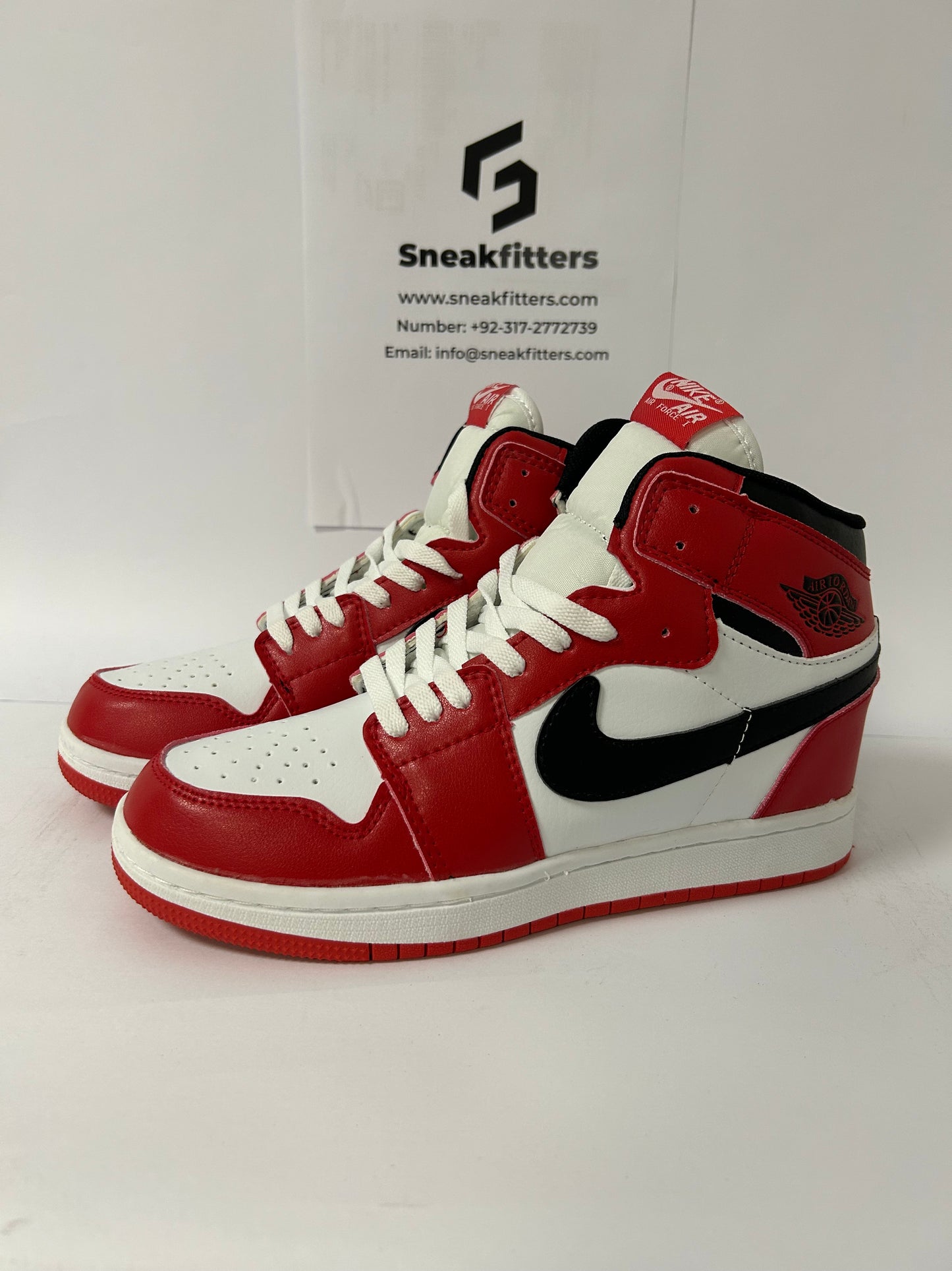 AR JDN 1 -  High - Red White With Black (Premium)