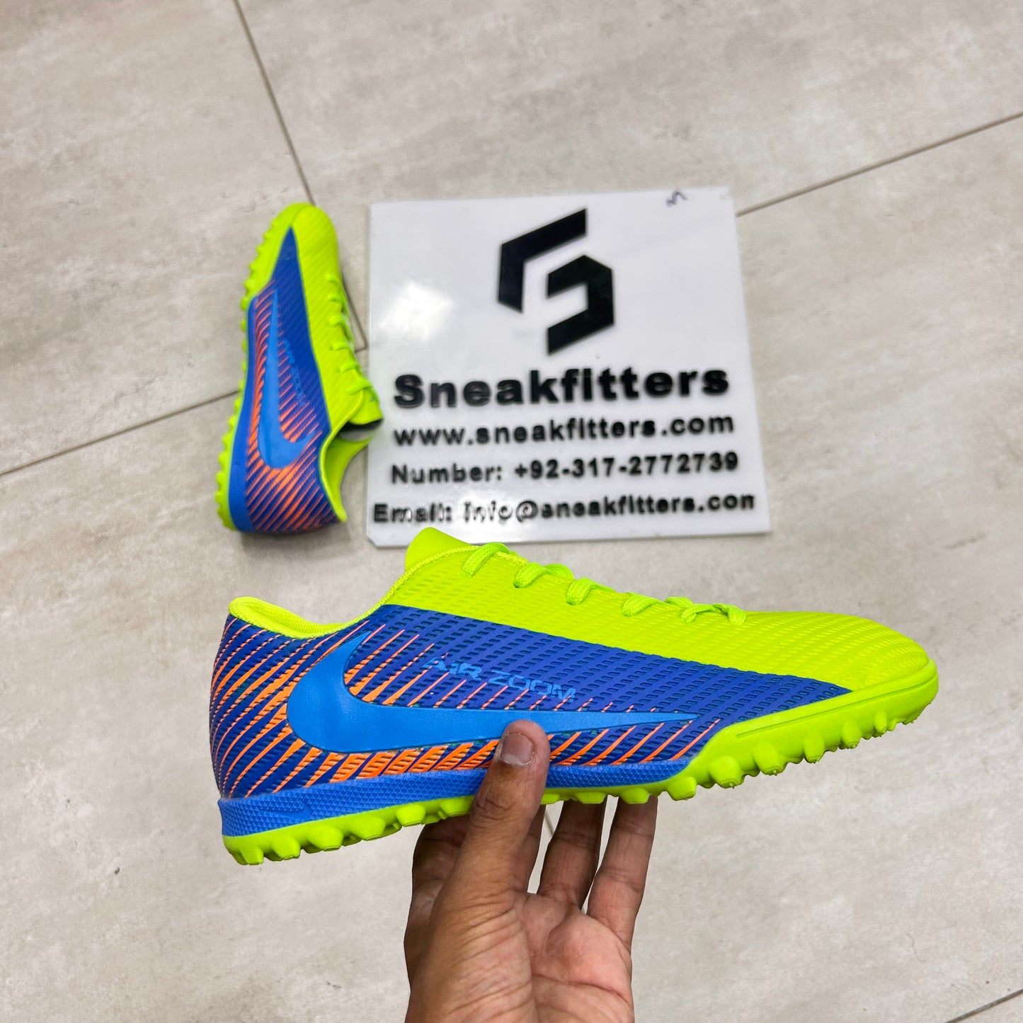 Football - NK Air Zoom - Gripper - Green Blue