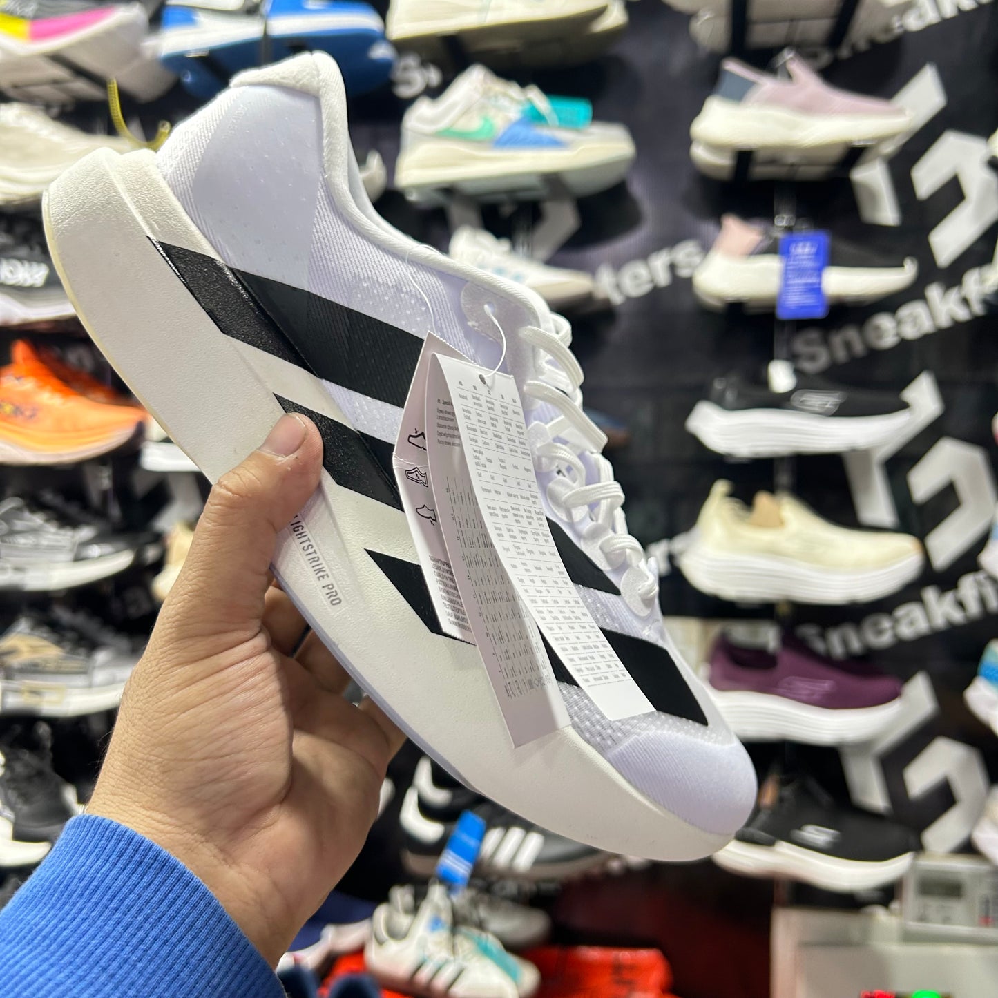 Adid -  Adizero Evo SL Cloud White with  Core Black