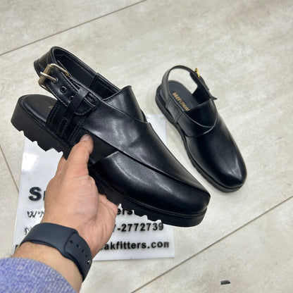 Peshawari Sandel - Black