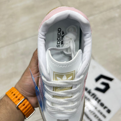 Adid - Samba - White with Pink