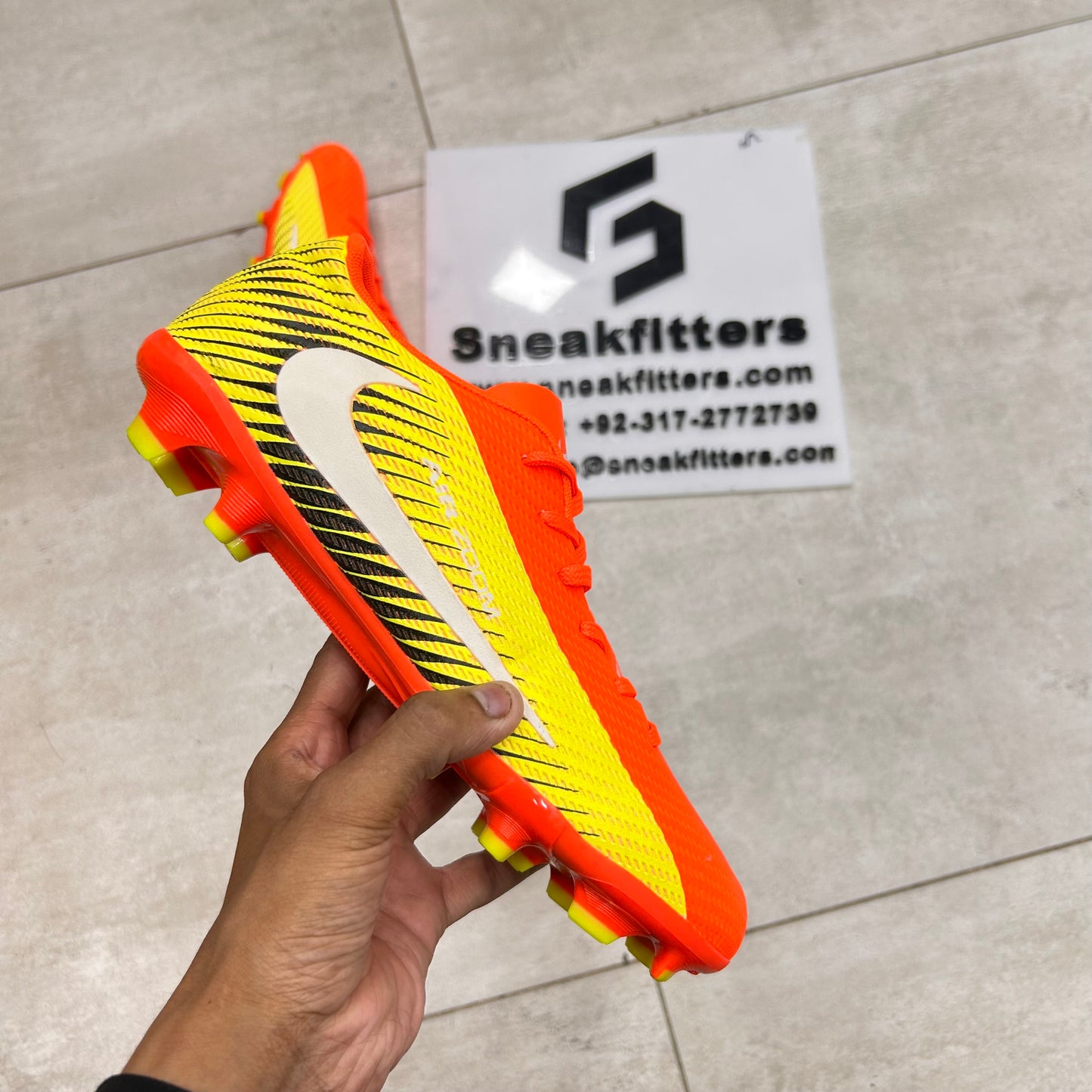 Football - NK Air Zoom - Toe -   Orange Yello