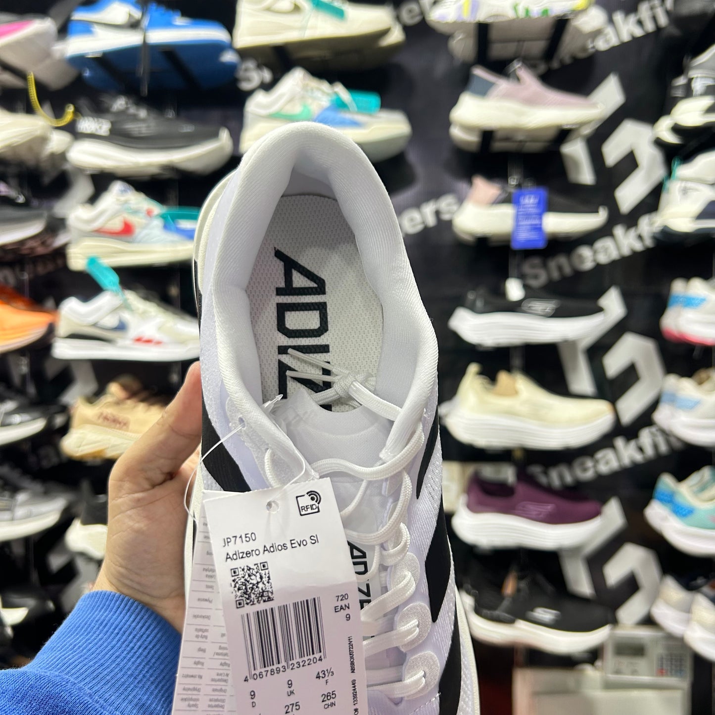 Adid -  Adizero Evo SL Cloud White with  Core Black