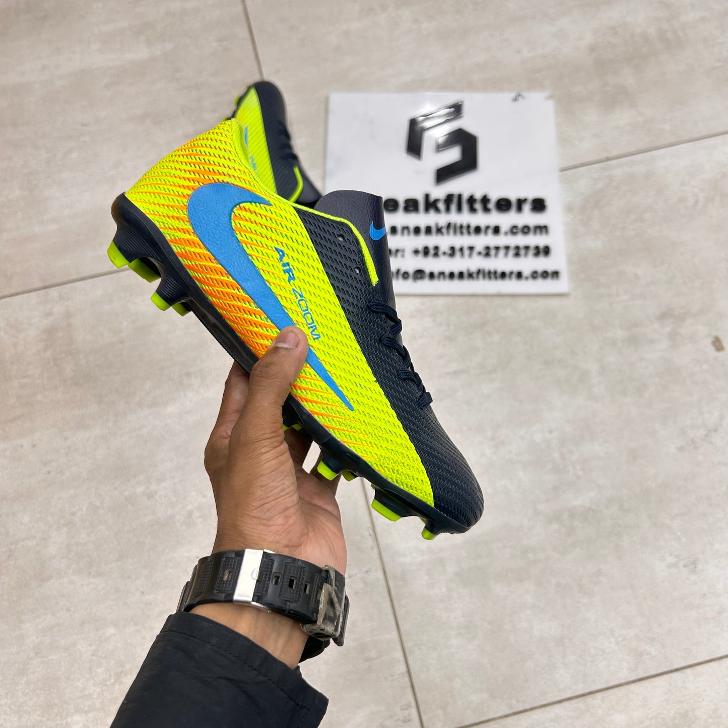 Football - NK Air Zoom - Toe - Black Green