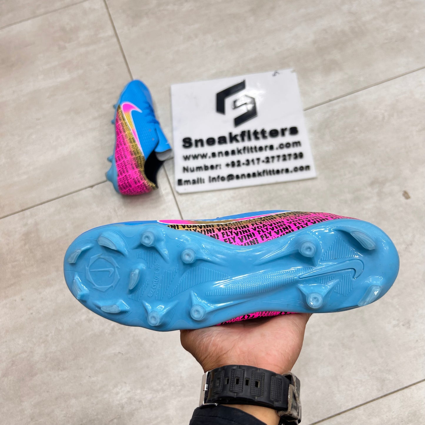 Football - NK Voavini Fly - Toe - Blue with Pink