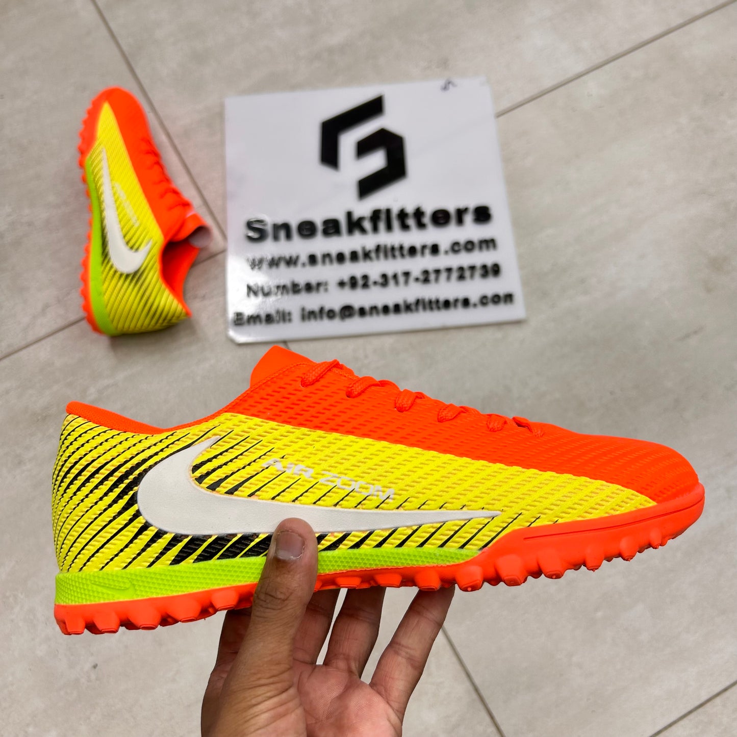 Football - NK Air Zoom - Gripper -   Orange Yello