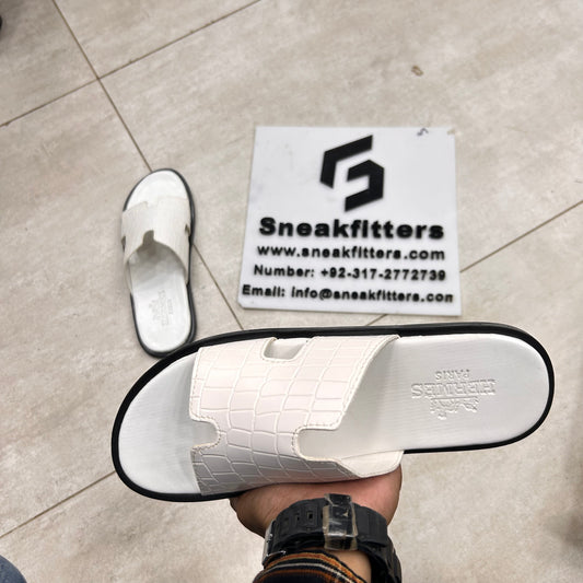 H Izmir Sandals (Slides)  - White