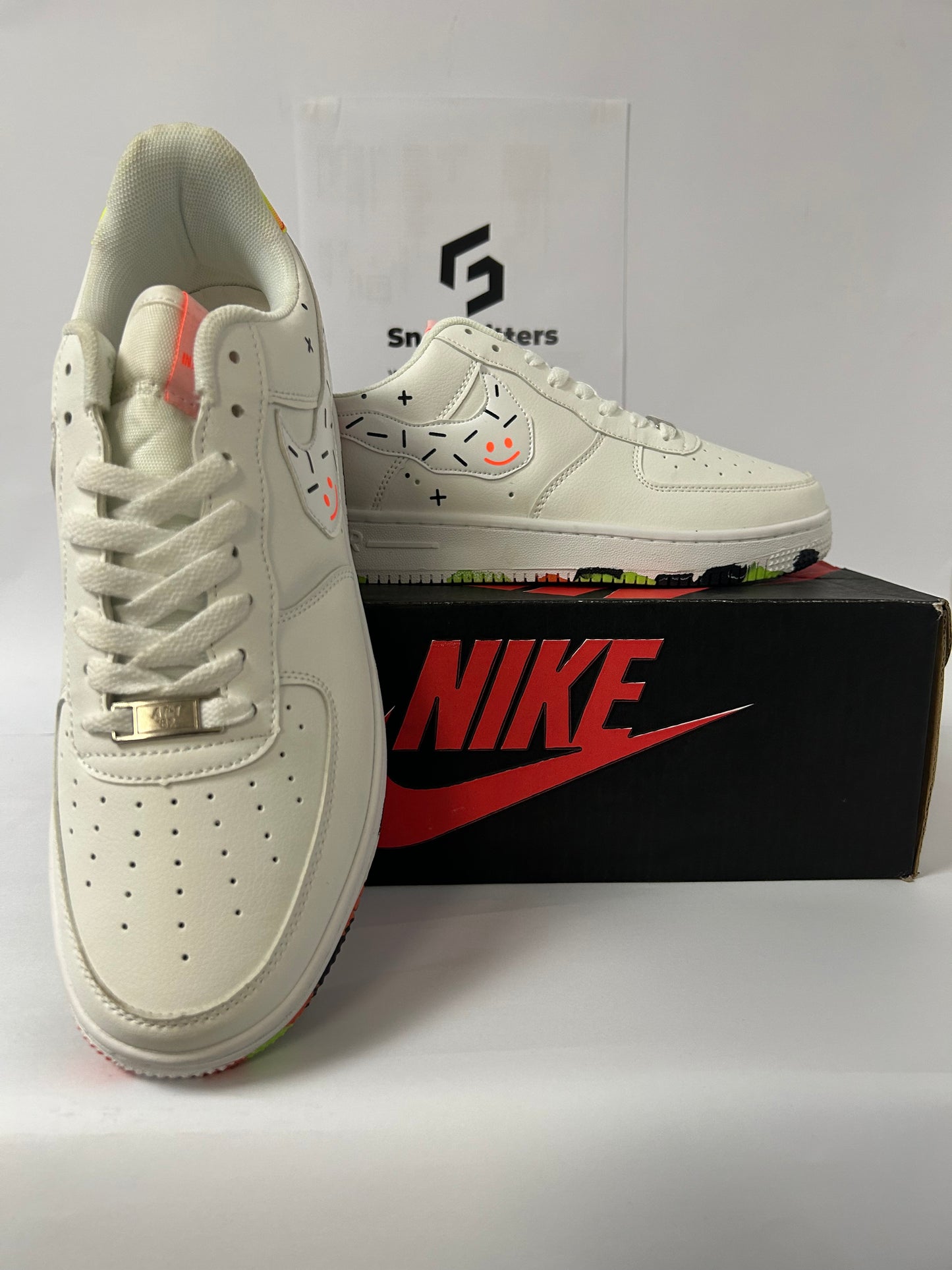 NKE Airforce 1 - Fashion - White Green