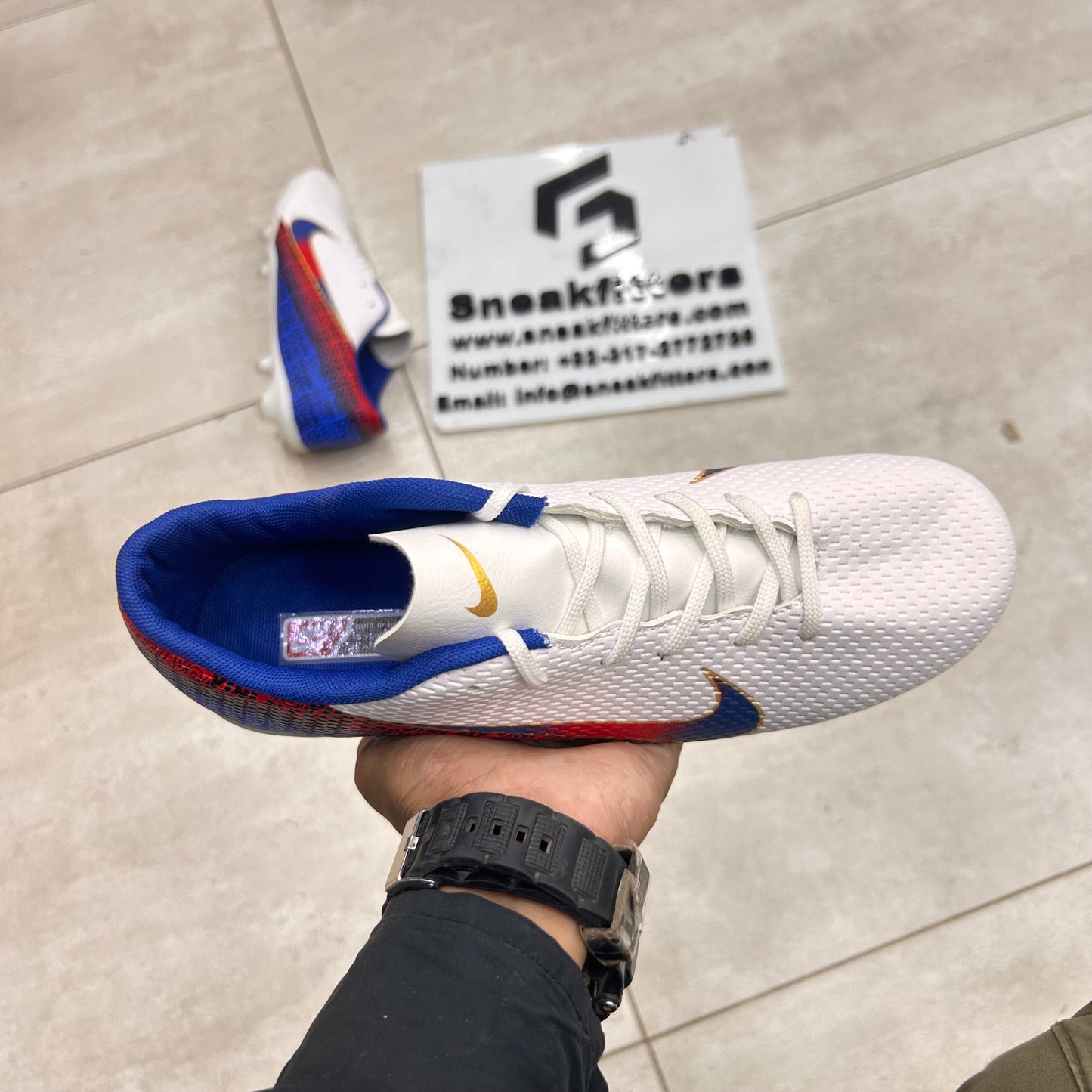 Football - NK Voavini Fly - Toe - White with Blue