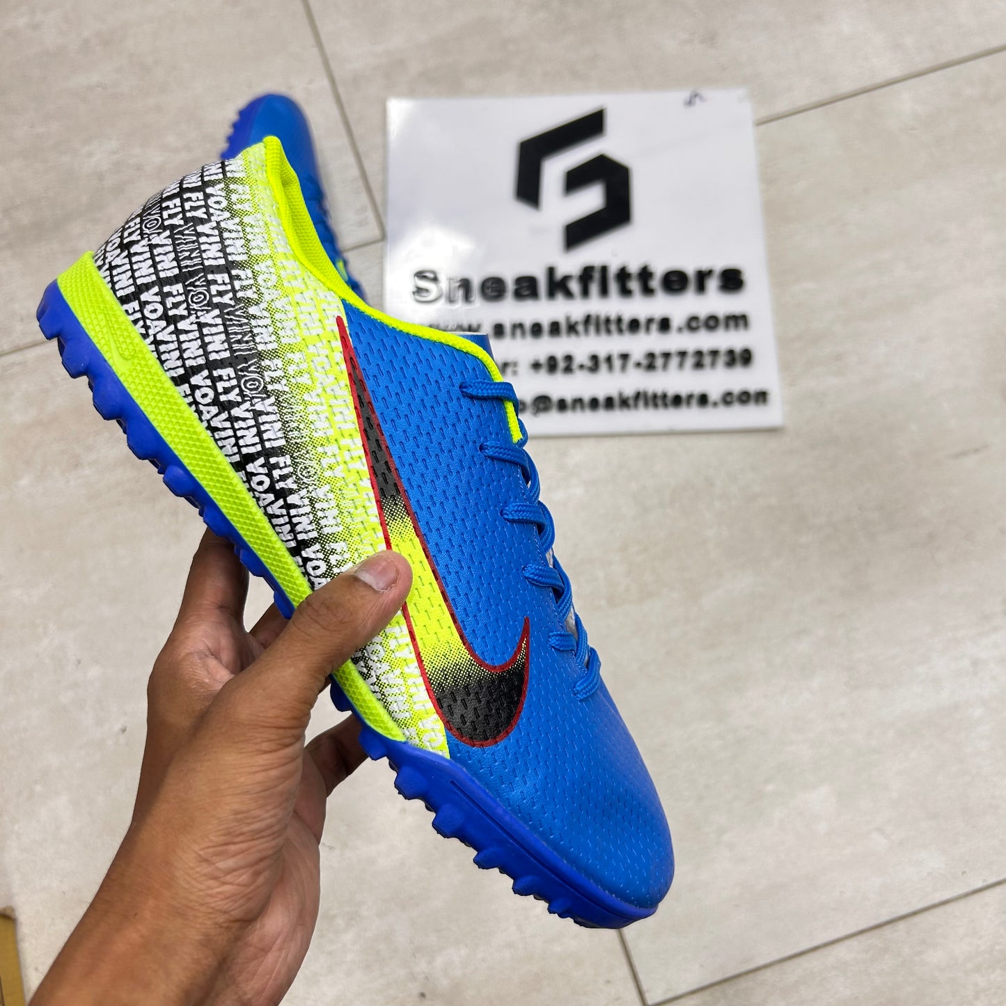 Football - NK Voavini Fly - Gripper - Blue with Green