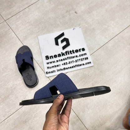 H Izmir Sandals (Slides)  - Blue