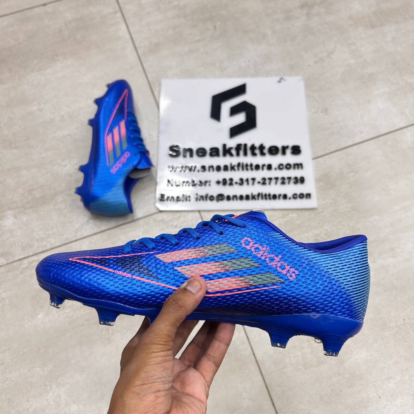 Football - Adid - Toe -  Blue Pink