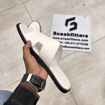 H Izmir Sandals (Slides)  - White